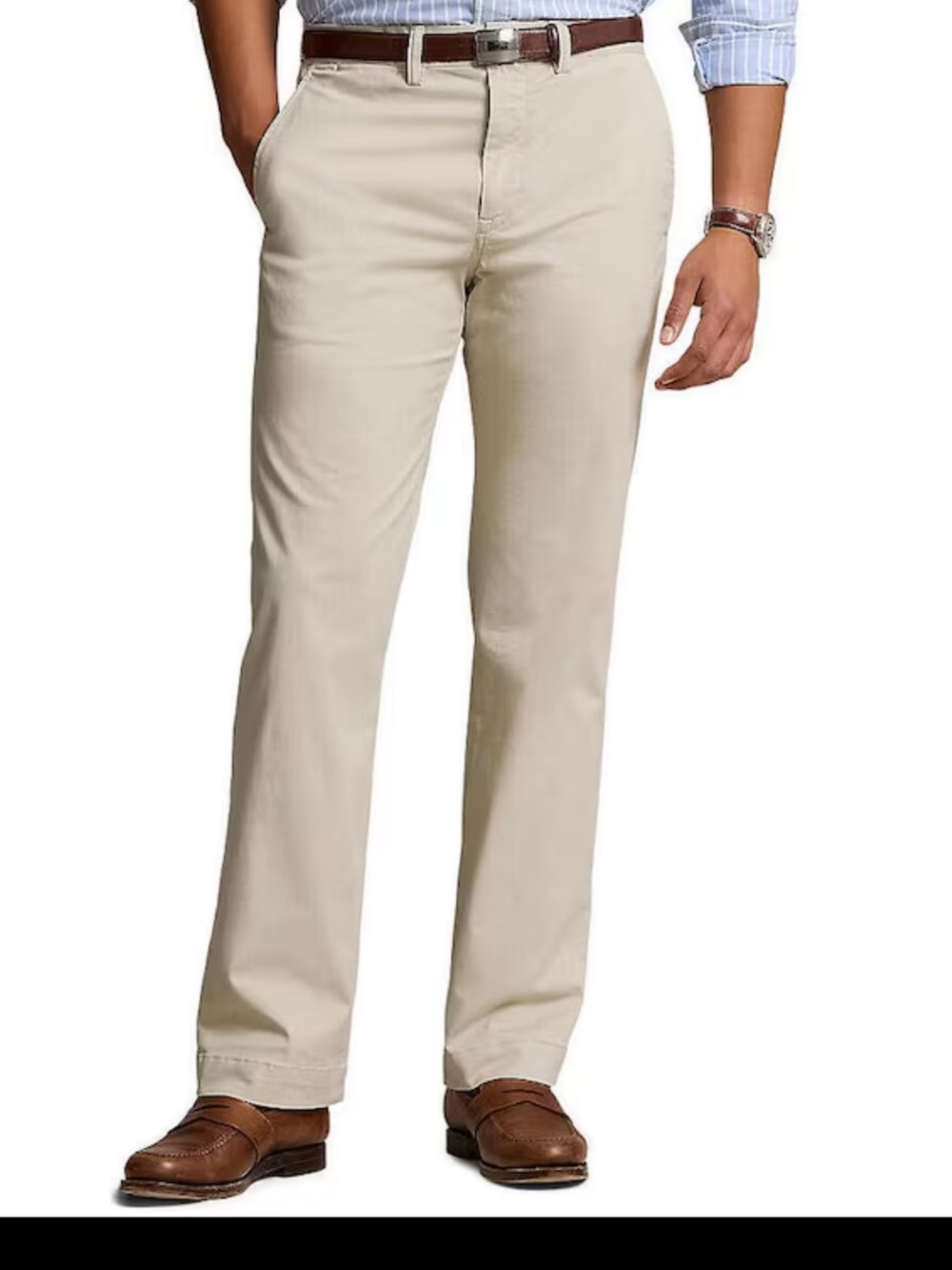 Ralph Lauren Classic Chino Cotton Stone Colored Pants, size 38/30